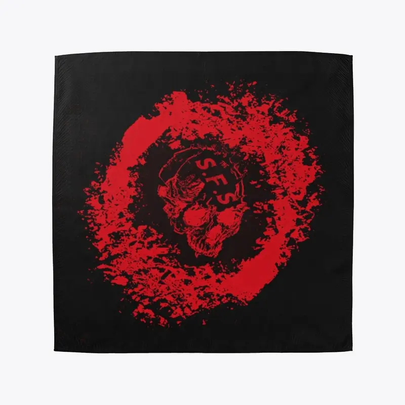 S.F.S New Skull "Red" Bandana