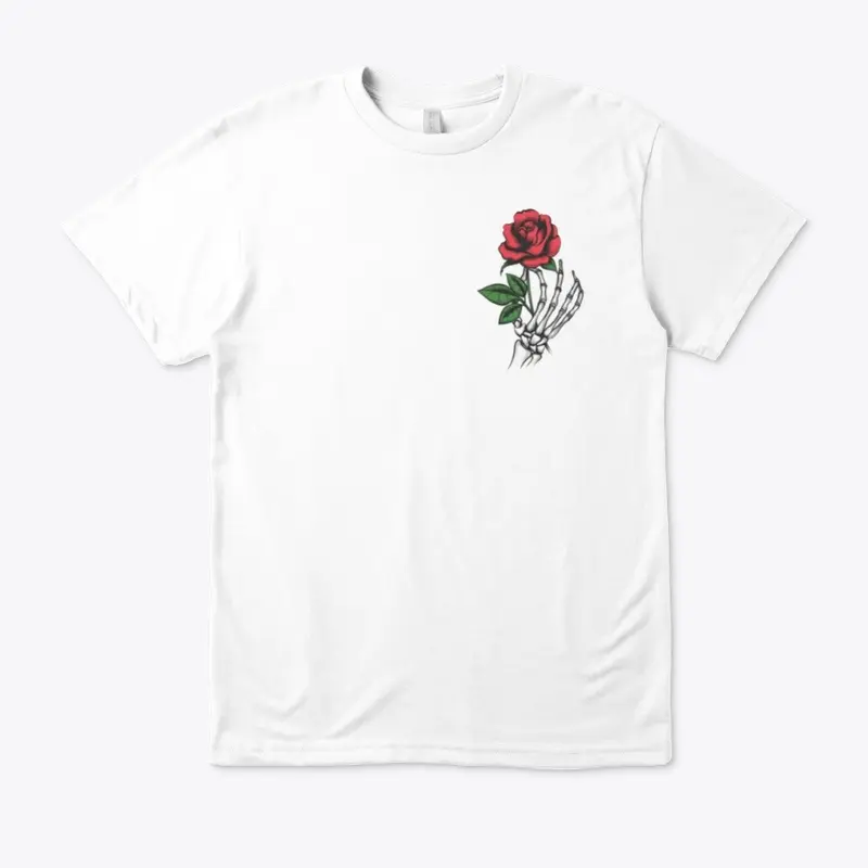 "SkullHand Rose" Tee